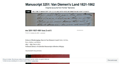 Desktop Screenshot of manuscript3251.wordpress.com