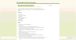 Desktop Screenshot of exchangearecipe.wordpress.com