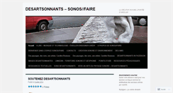 Desktop Screenshot of desartsonnants.wordpress.com