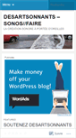 Mobile Screenshot of desartsonnants.wordpress.com