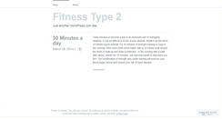 Desktop Screenshot of fitnessboom.wordpress.com