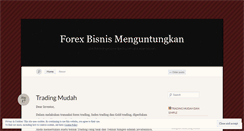 Desktop Screenshot of forexbisnismenguntungkan.wordpress.com