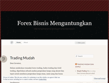 Tablet Screenshot of forexbisnismenguntungkan.wordpress.com