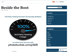 Tablet Screenshot of besidetheboot.wordpress.com