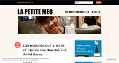 Desktop Screenshot of lapetitemeo.wordpress.com
