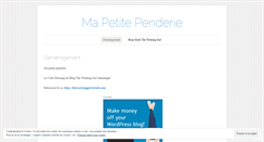 Desktop Screenshot of mapetitependerie.wordpress.com