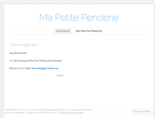 Tablet Screenshot of mapetitependerie.wordpress.com