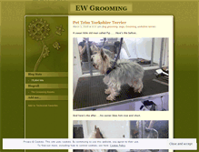 Tablet Screenshot of ewgrooming.wordpress.com