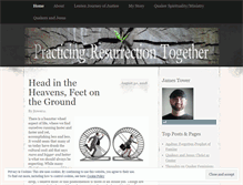 Tablet Screenshot of practicingresurrectiontogether.wordpress.com