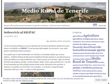 Tablet Screenshot of medioruraldetenerife.wordpress.com