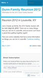Mobile Screenshot of dunnreunion2012.wordpress.com