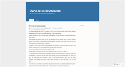 Desktop Screenshot of diariodeundesconocido.wordpress.com