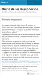 Mobile Screenshot of diariodeundesconocido.wordpress.com