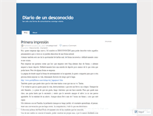 Tablet Screenshot of diariodeundesconocido.wordpress.com