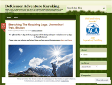 Tablet Screenshot of adventurekayaking.wordpress.com