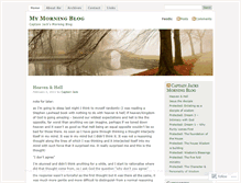 Tablet Screenshot of morningblog.wordpress.com