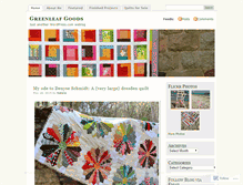 Tablet Screenshot of greenleafgoods.wordpress.com