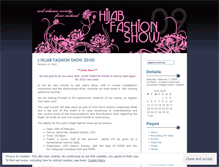 Tablet Screenshot of hijabfashionshow.wordpress.com