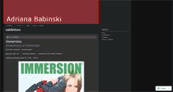 Desktop Screenshot of adrianababinski.wordpress.com