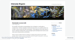 Desktop Screenshot of intenselyorganic.wordpress.com