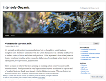 Tablet Screenshot of intenselyorganic.wordpress.com