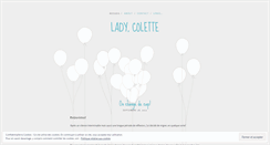 Desktop Screenshot of ladycolette.wordpress.com