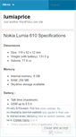 Mobile Screenshot of lumiaprice.wordpress.com