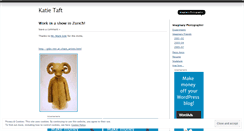 Desktop Screenshot of katietaft.wordpress.com