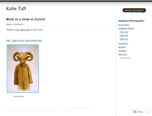 Tablet Screenshot of katietaft.wordpress.com
