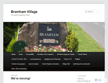 Tablet Screenshot of bramhamvillage.wordpress.com