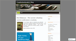 Desktop Screenshot of creativelyeducate.wordpress.com