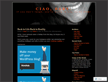 Tablet Screenshot of ciaobaby.wordpress.com