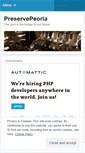 Mobile Screenshot of preservepeoria.wordpress.com