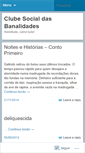 Mobile Screenshot of clubesocialdasbanalidades.wordpress.com