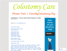 Tablet Screenshot of colostomycare.wordpress.com