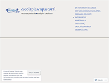 Tablet Screenshot of escolapiesenpastoral.wordpress.com