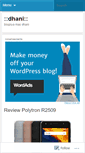 Mobile Screenshot of dhanza.wordpress.com