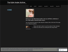 Tablet Screenshot of kylieavatars.wordpress.com