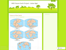 Tablet Screenshot of futureearthproject.wordpress.com