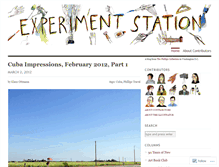 Tablet Screenshot of experimentstation.wordpress.com