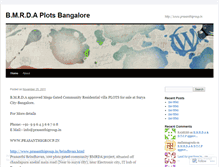 Tablet Screenshot of bmrdaplotsbangalore.wordpress.com