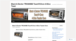 Desktop Screenshot of blackdeckertro480bstoastroven.wordpress.com