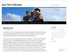 Tablet Screenshot of jacotour.wordpress.com