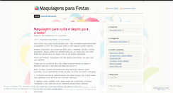 Desktop Screenshot of maquiagensparafestas.wordpress.com