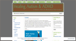 Desktop Screenshot of healingautismandadhd.wordpress.com