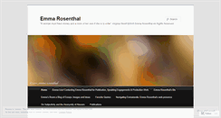Desktop Screenshot of emmarosenthal.wordpress.com