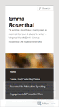 Mobile Screenshot of emmarosenthal.wordpress.com