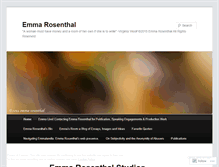 Tablet Screenshot of emmarosenthal.wordpress.com