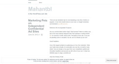 Desktop Screenshot of mahantbl.wordpress.com