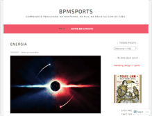 Tablet Screenshot of bpmsports.wordpress.com